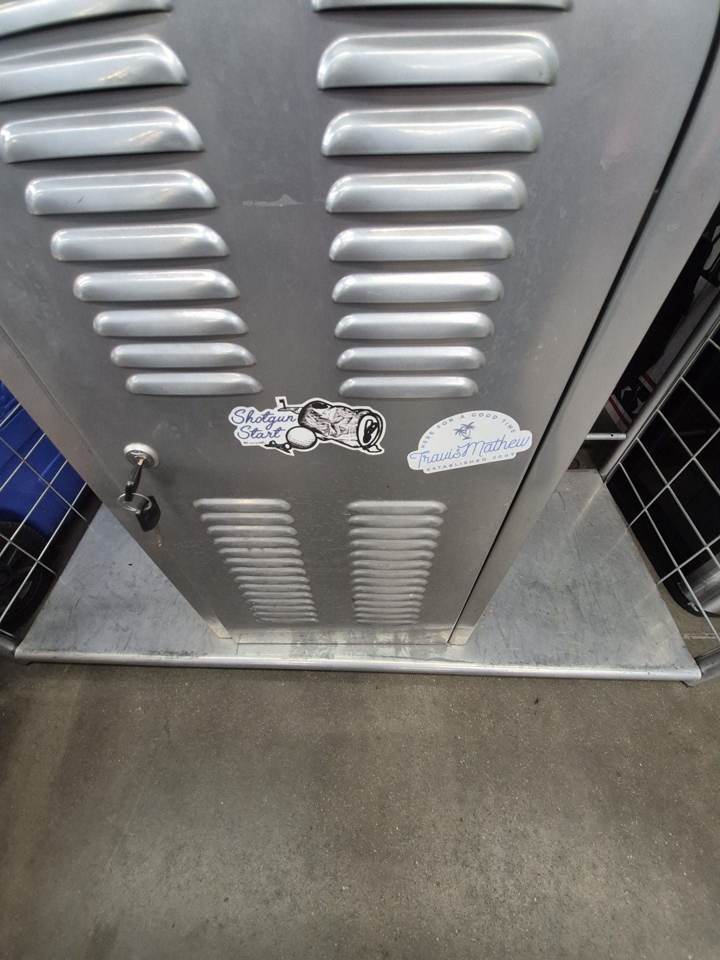 TravisMathew Branded Metal Locker Display Storage Unit 8
