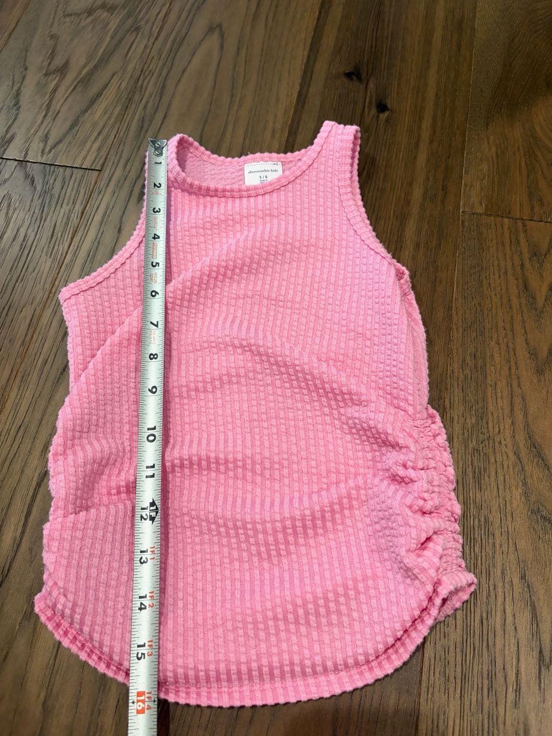 Abercrombie Kids Pink Waffle Knit Tank Top Size 5/6 4