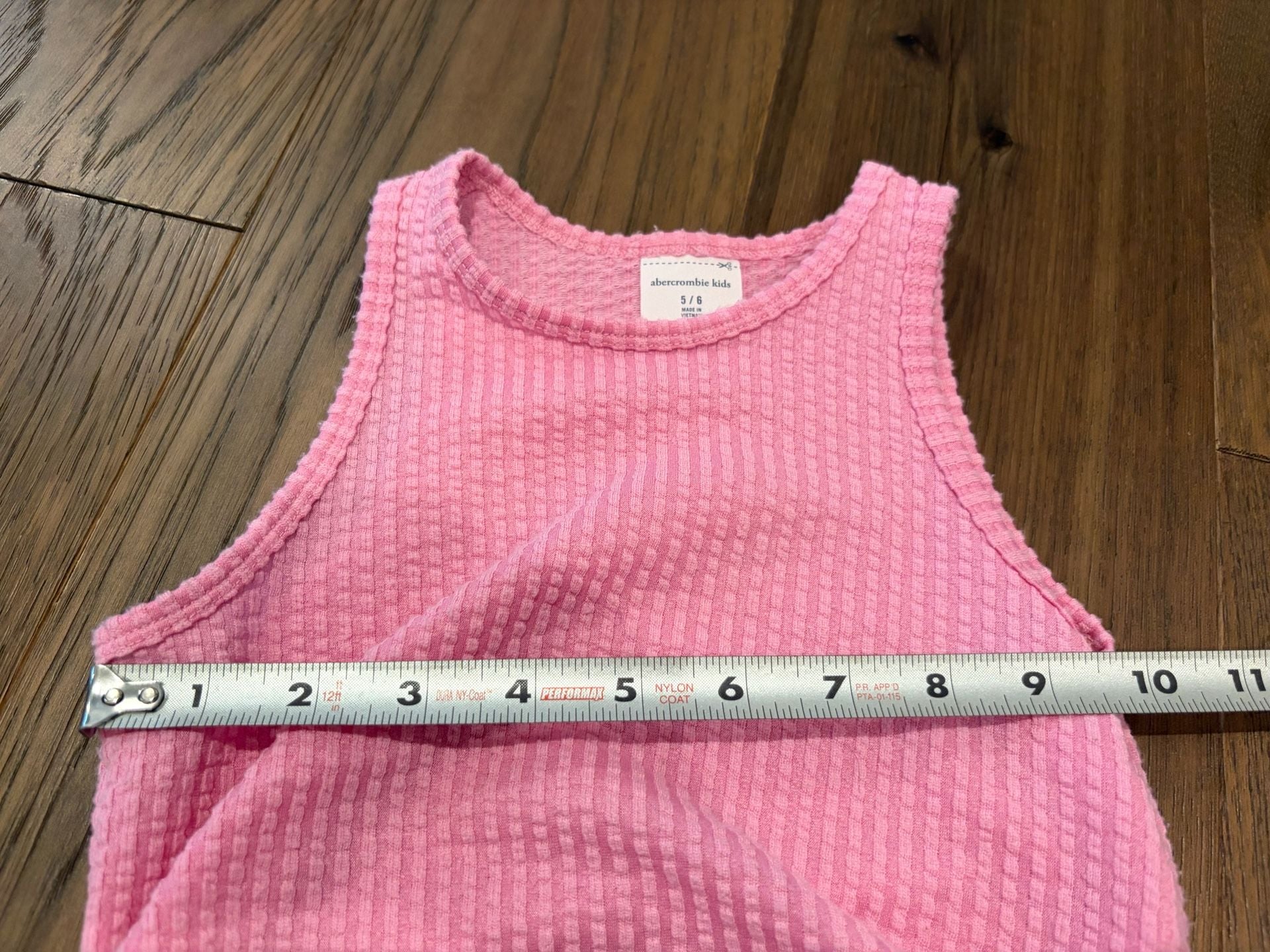 Abercrombie Kids Pink Waffle Knit Tank Top Size 5/6 5
