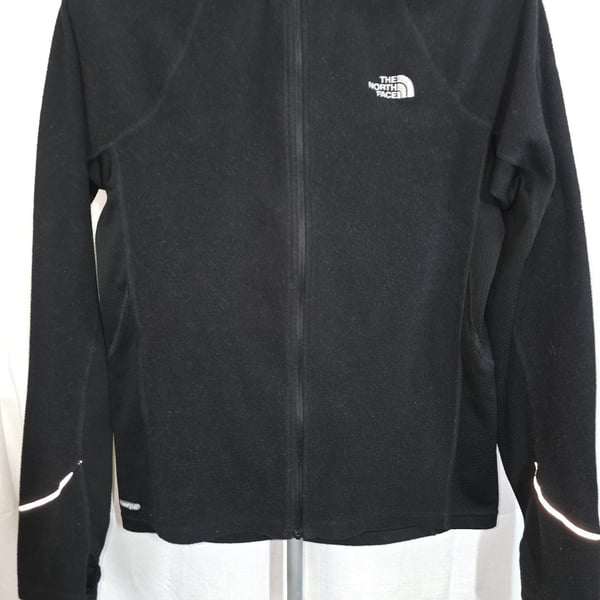 The North Face Black Fleece Jacket Full Zip Reflective