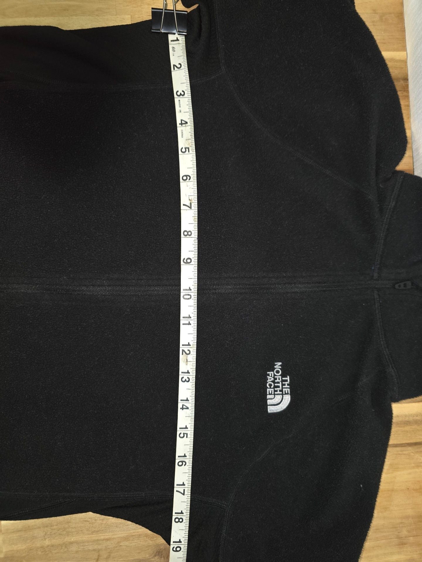 The North Face Black Fleece Jacket Full Zip Reflective 7