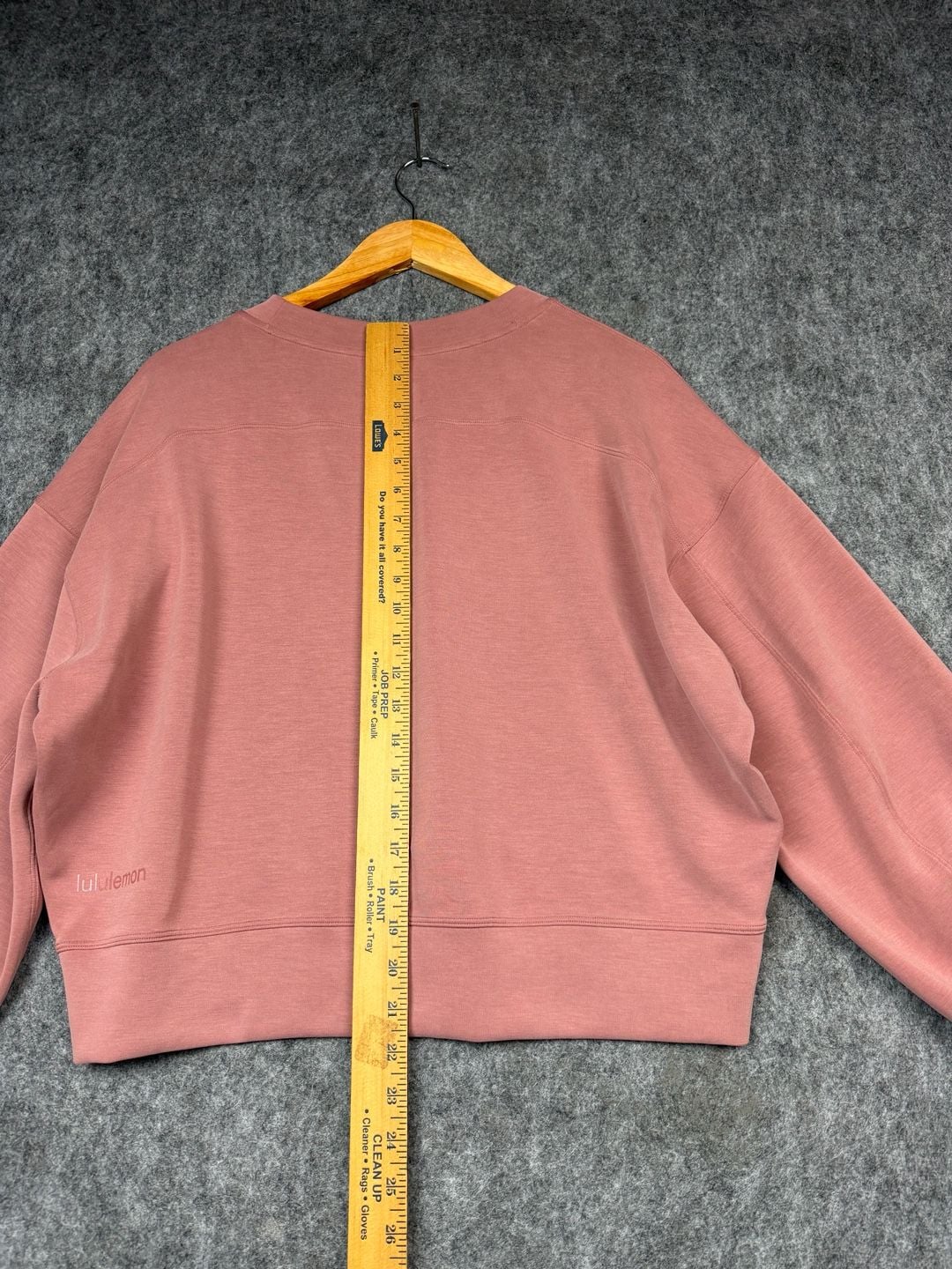 Lululemon Softstreme Perfectly Oversized Cropped Crew Sweatshirt Size 8 Pink 8