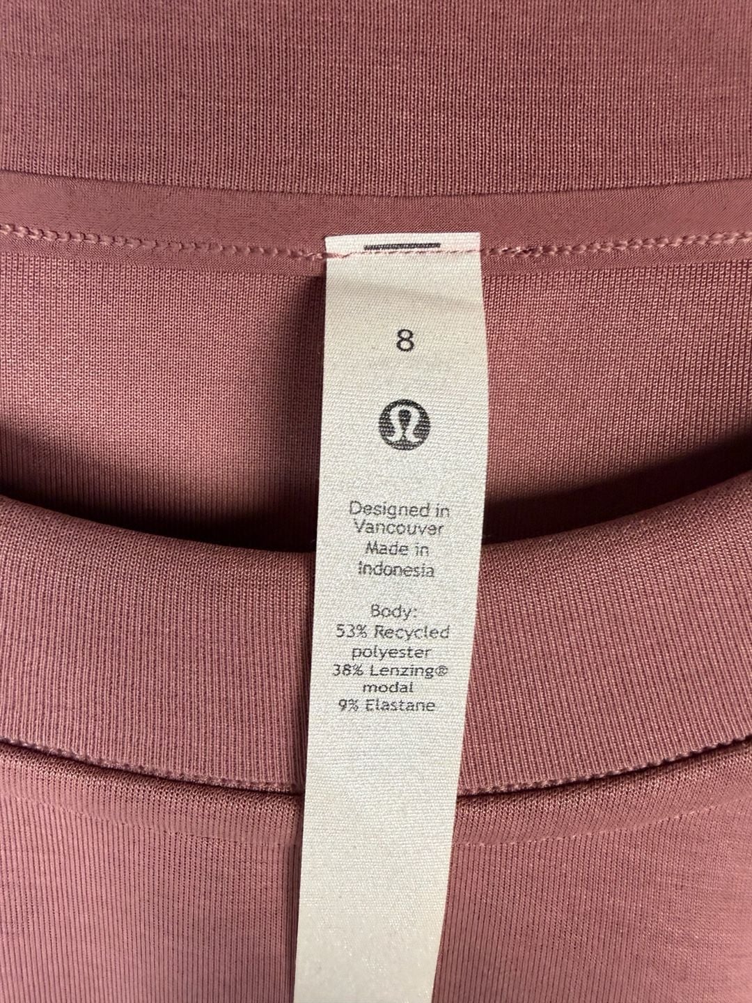 Lululemon Softstreme Perfectly Oversized Cropped Crew Sweatshirt Size 8 Pink 10