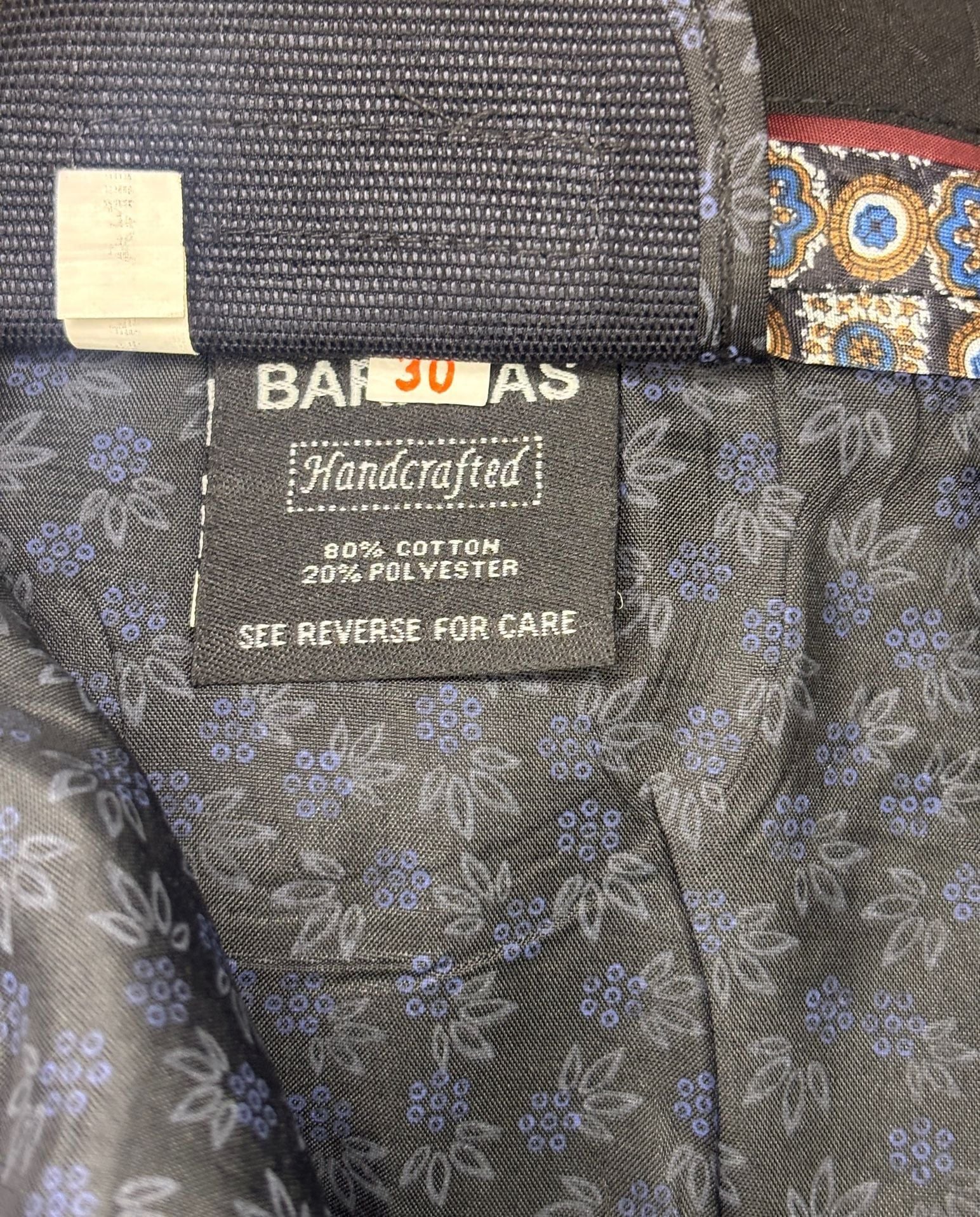 Barabas Jeans Size 30 Black Check 7