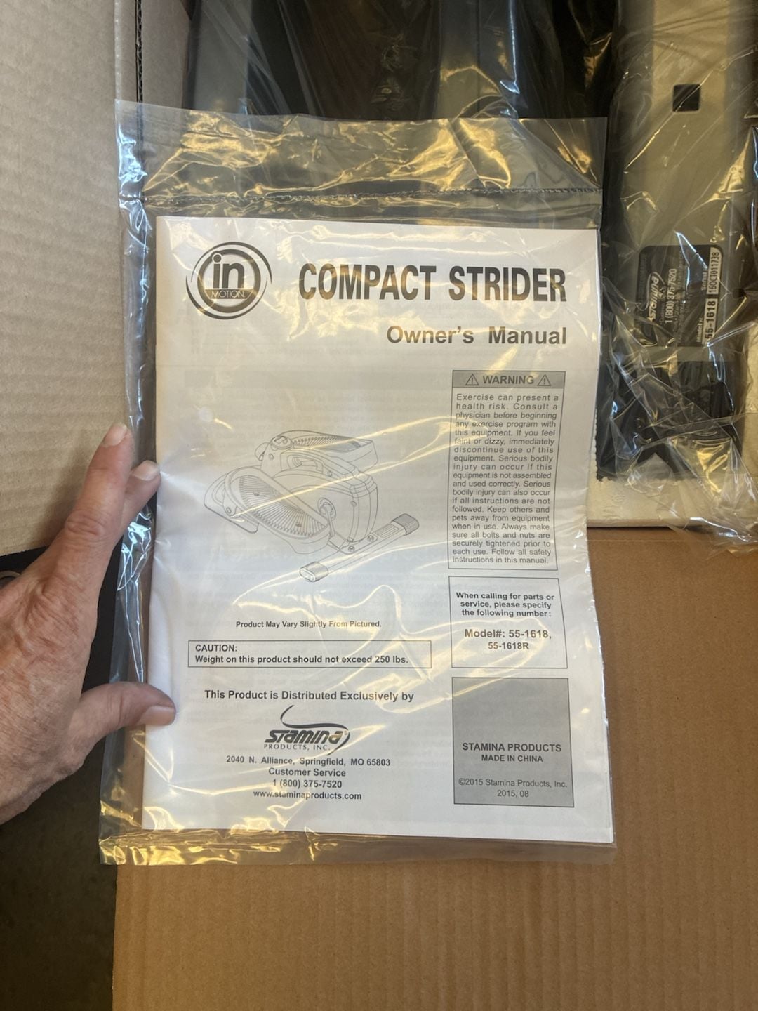 Stamina Inmotion Compact Elliptical 55-1611R 2