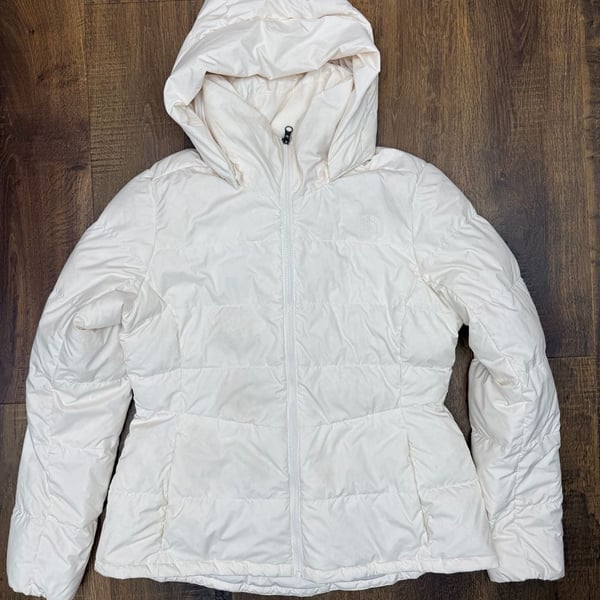 The North Face Hooded Puffer Down Jacket White