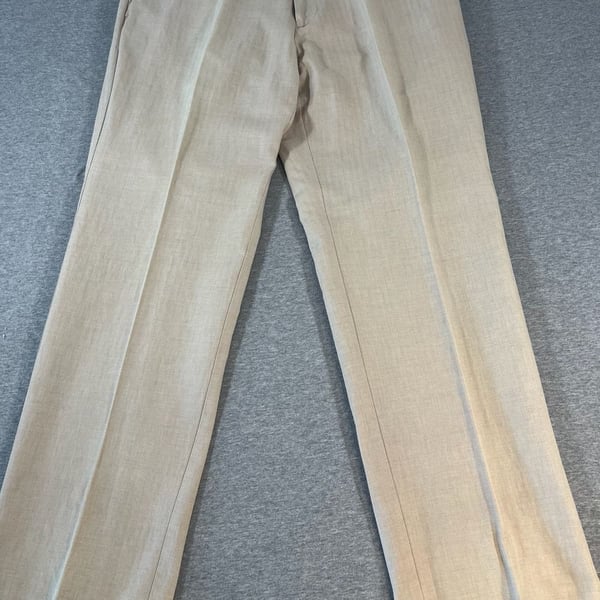 Cubavera Beige  Linen Casual Trousers/Pants Men’s 35x31 