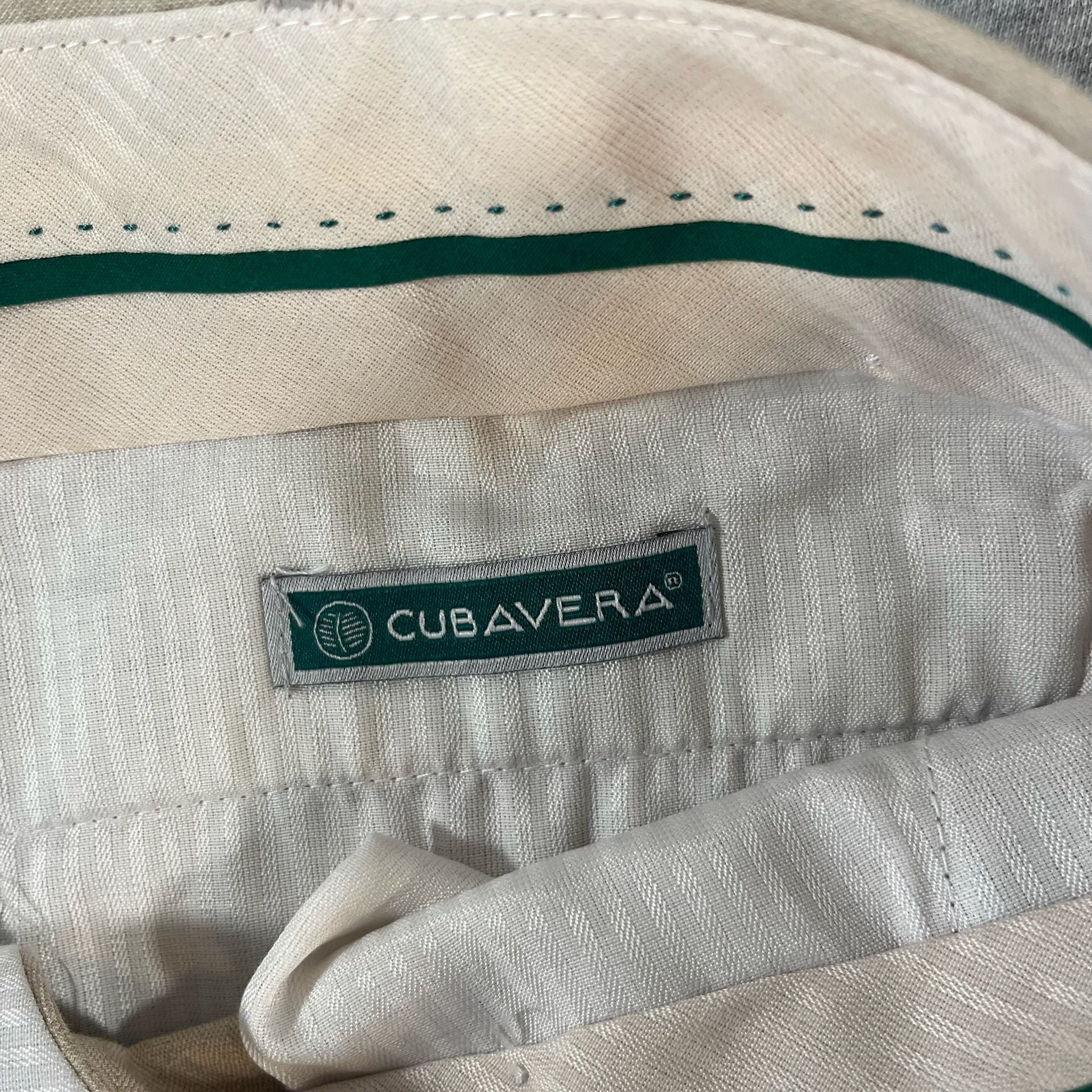 Cubavera Beige Linen Casual Trousers/Pants Men’s 35x31 8