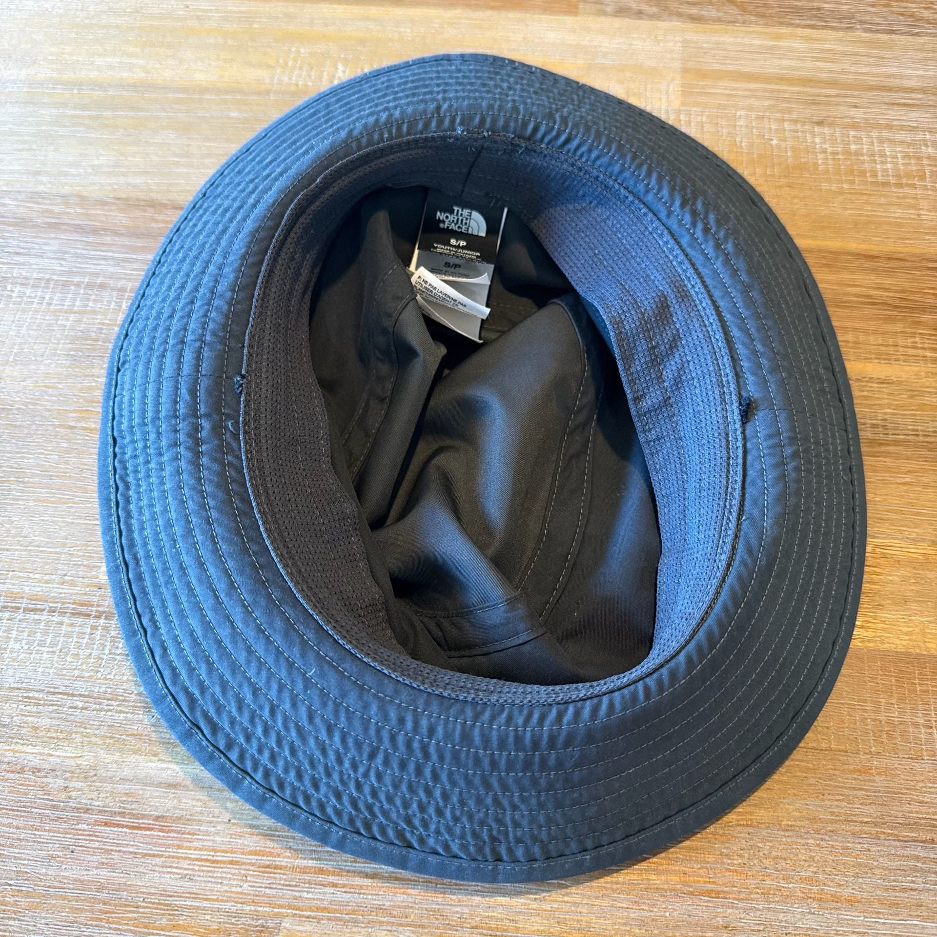 The North Face Youth Class V Brimmer Hat Size S Gray Sun Bucket Hiking Cap Kids 5