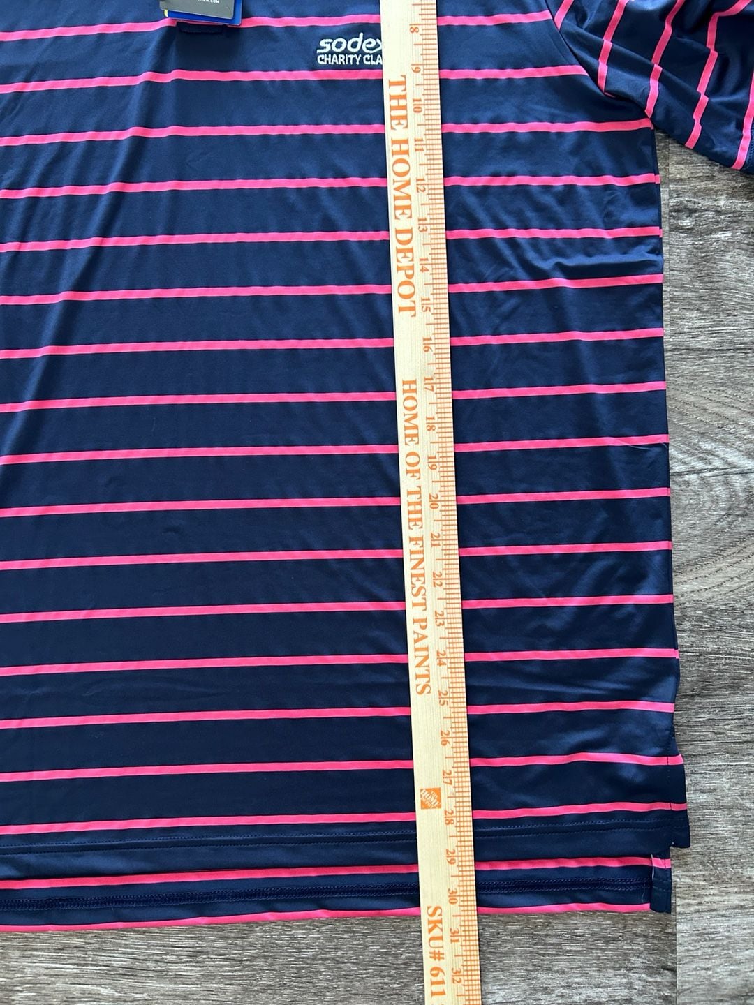 RLX Ralph Lauren Pink Navy Striped Short Sleeve Wicking Golf Polo Men’s L NWT 7