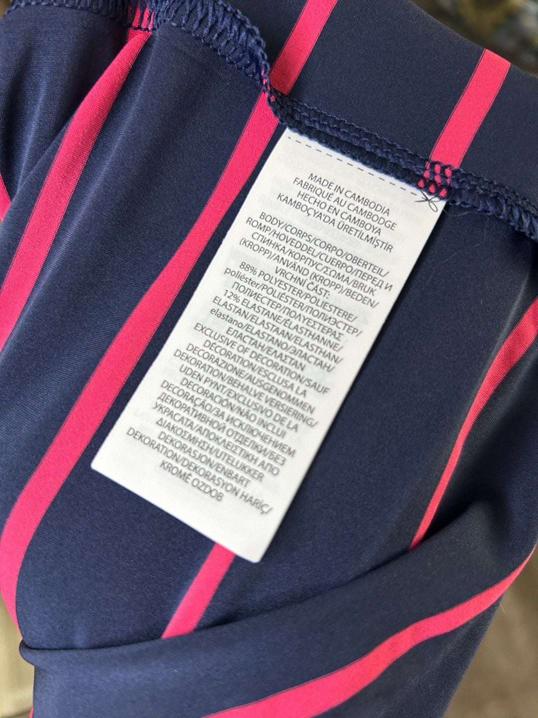 RLX Ralph Lauren Pink Navy Striped Short Sleeve Wicking Golf Polo Men’s L NWT 8