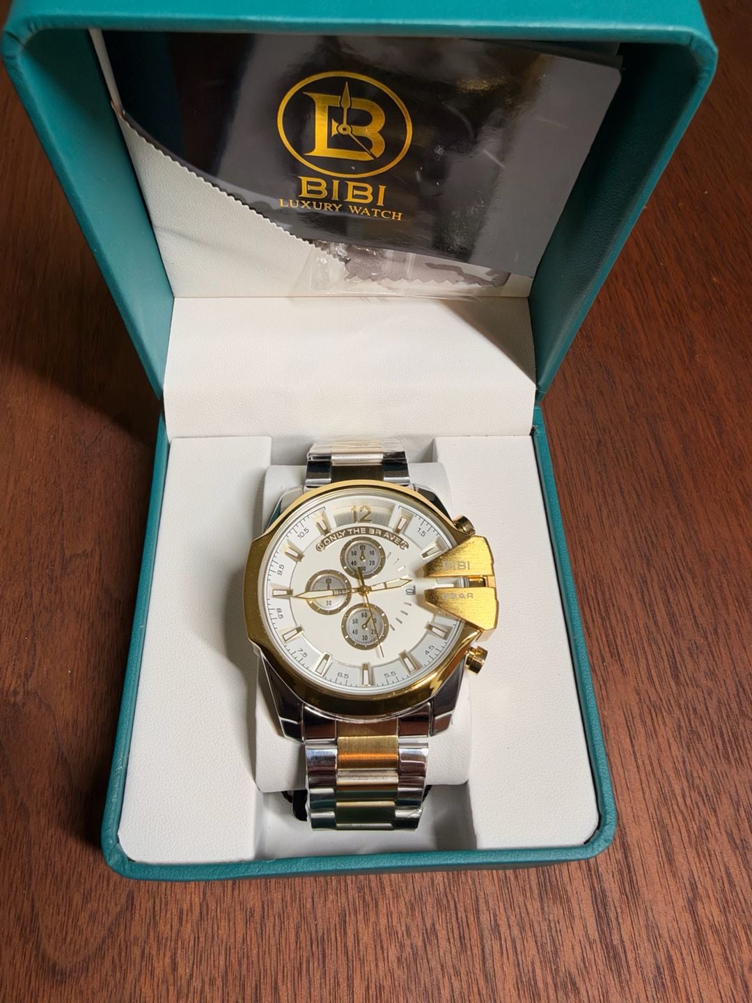 BIBI Luxury Watch Two-Tone Gold and Silver Chronograph 2