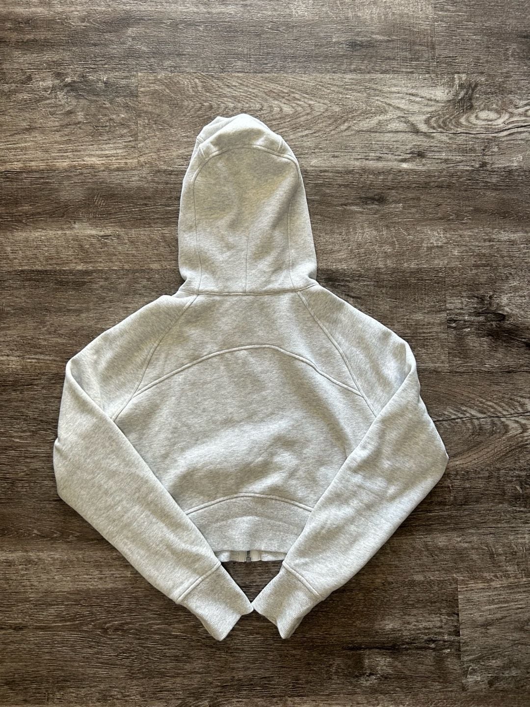 Lululemon Scuba Oversized Full-Zip Hoodie Size 8 Heathered Light Grey 3