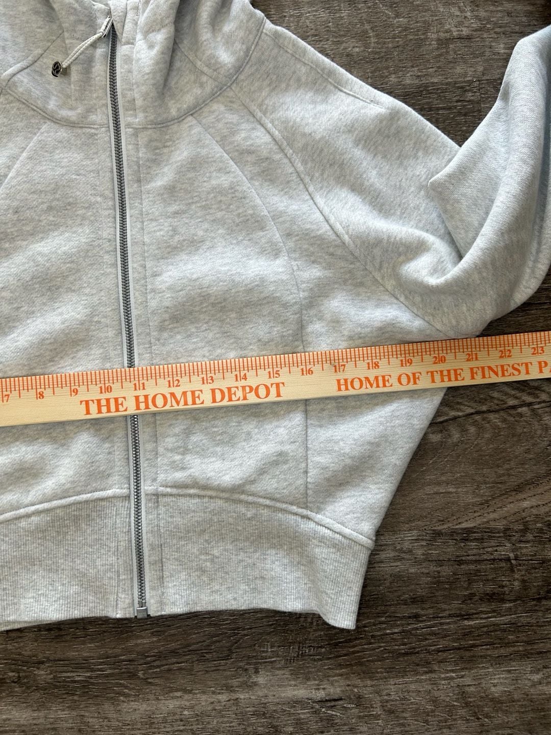 Lululemon Scuba Oversized Full-Zip Hoodie Size 8 Heathered Light Grey 5