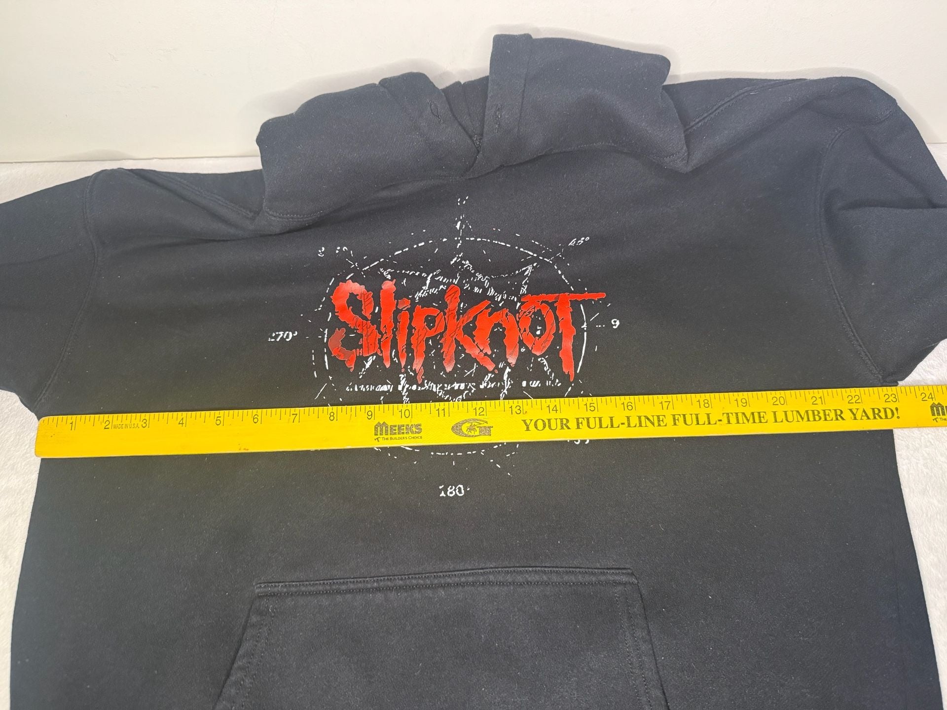 Slipknot Black Hoodie Red Logo Nonagram Graphic Pullover Metal Band Sweatshirt 6