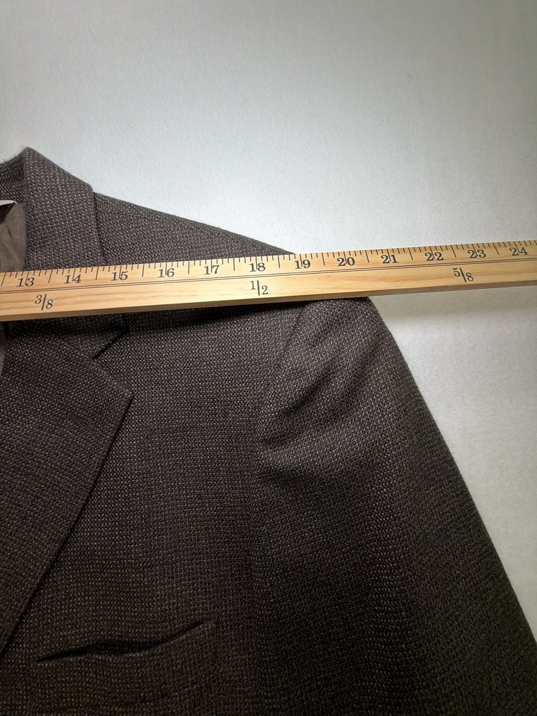 Pronto Uomo Men’s 44R 100% Lambswool Brown Blazer Sport Coat Old Money Preppy 12