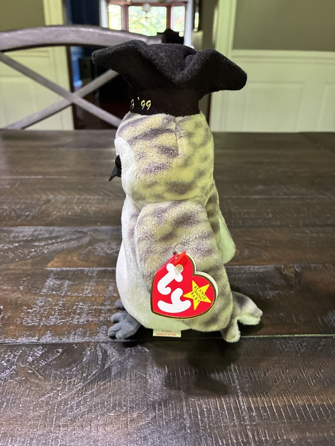Ty Beanie Baby Wiser The Owl Graduation Plush Class Of 99 3