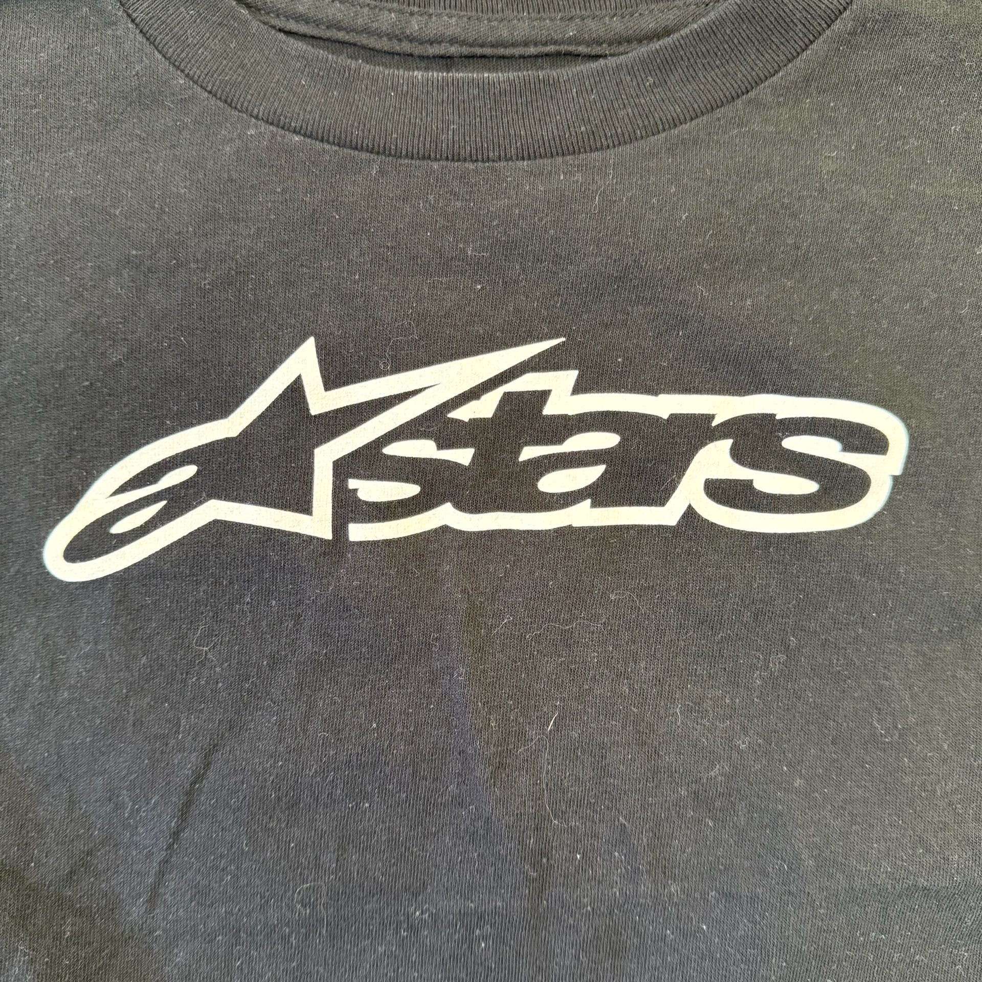 Alpinestars Blaze Classic T-Shirt Black White Size Small 3
