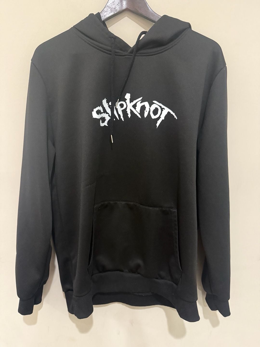 Slipknot Hoodie Large Black White Logo Masks Back Graphic Pullover Metal Band 2