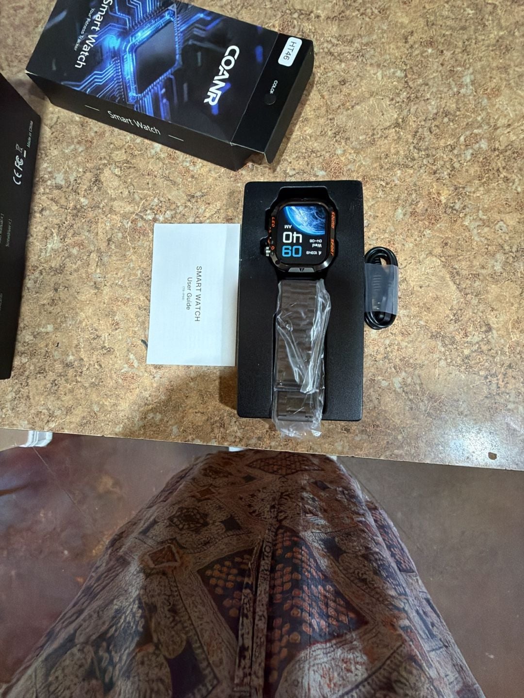COANR Smart Watch HT46 Black Fitness Tracker 4