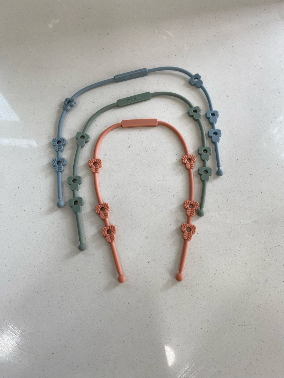 Silicone Toy Strap Pacifier Holder Safety Straps 3 Pack 1