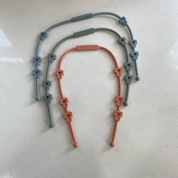 Silicone Toy Strap Pacifier Holder Safety Straps 3 Pack