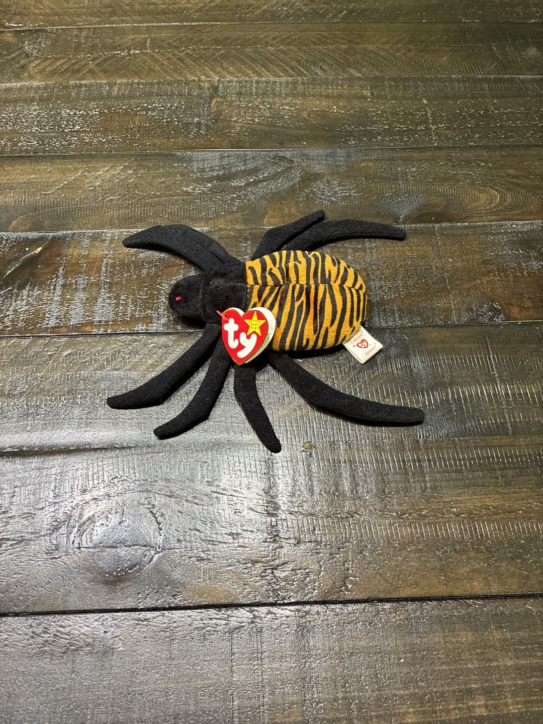 Ty Beanie Babies Spinner The Spider Plush Toy 1996 Retired With Tags 3