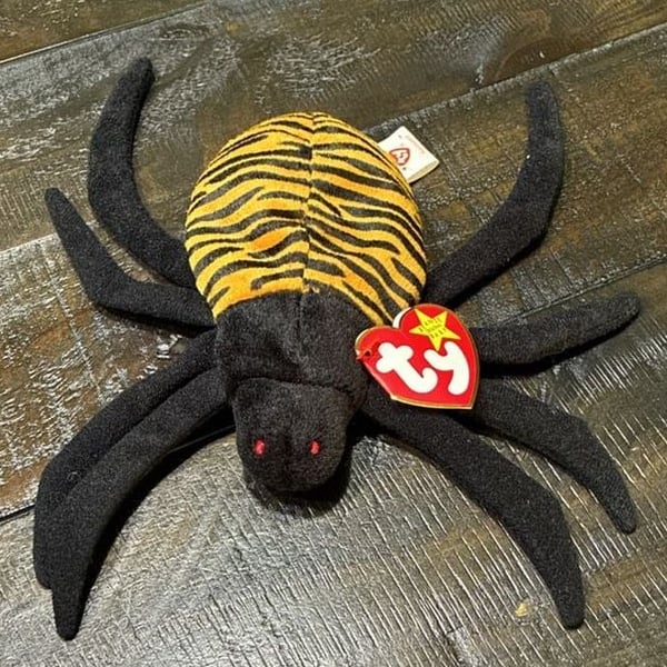 Ty Beanie Babies Spinner The Spider Plush Toy 1996 Retired With Tags