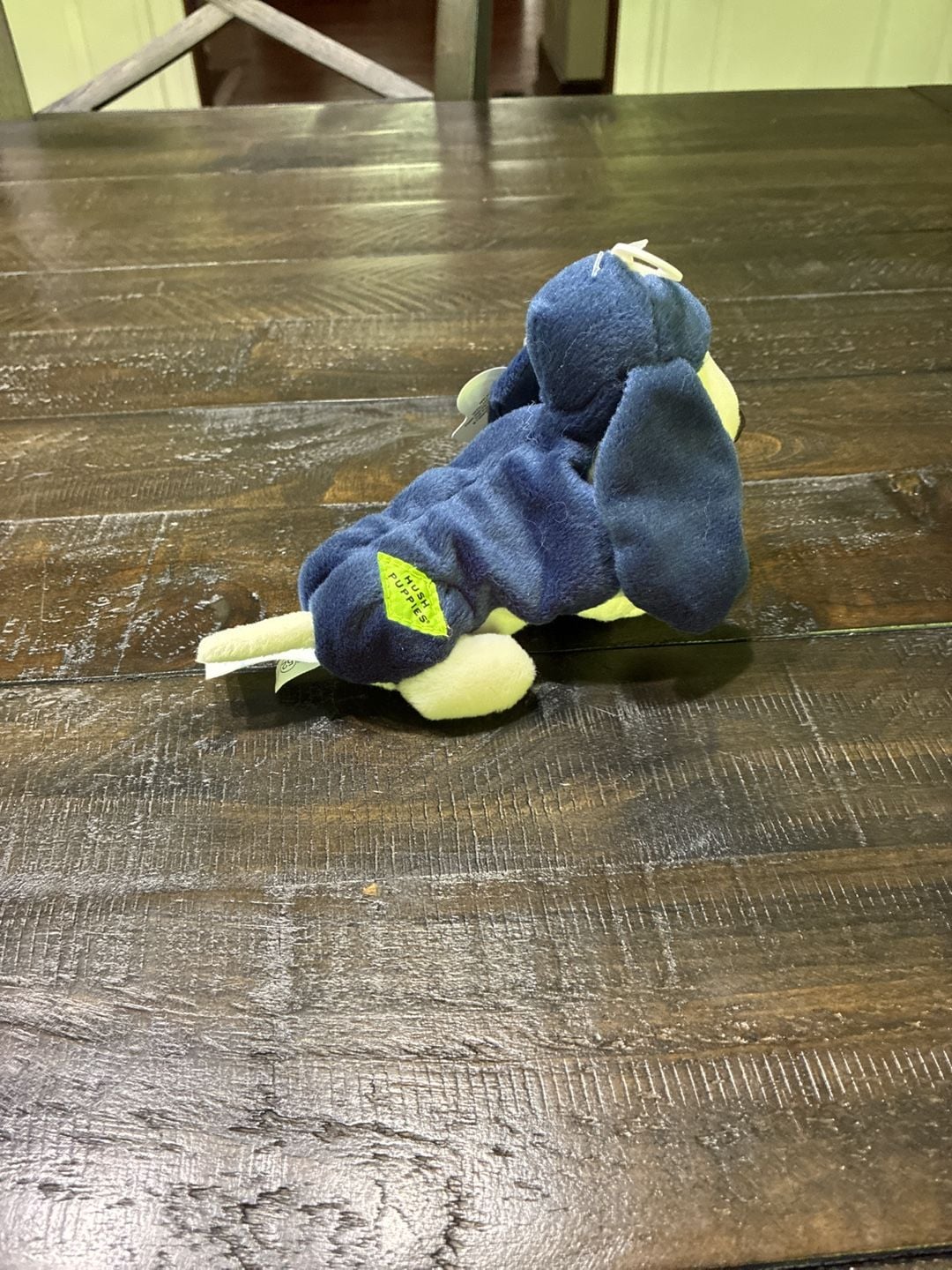 Applause Hush Puppies Bunting Blue Basset Hound Bean Bag Plush Toy New 5