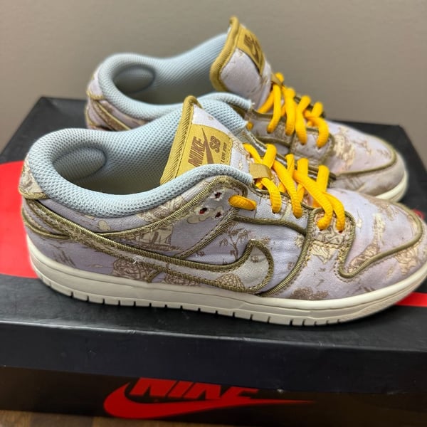 Nike SB Dunk Low Pro Pastoral Print Size 5Y Multicolor Sneakers