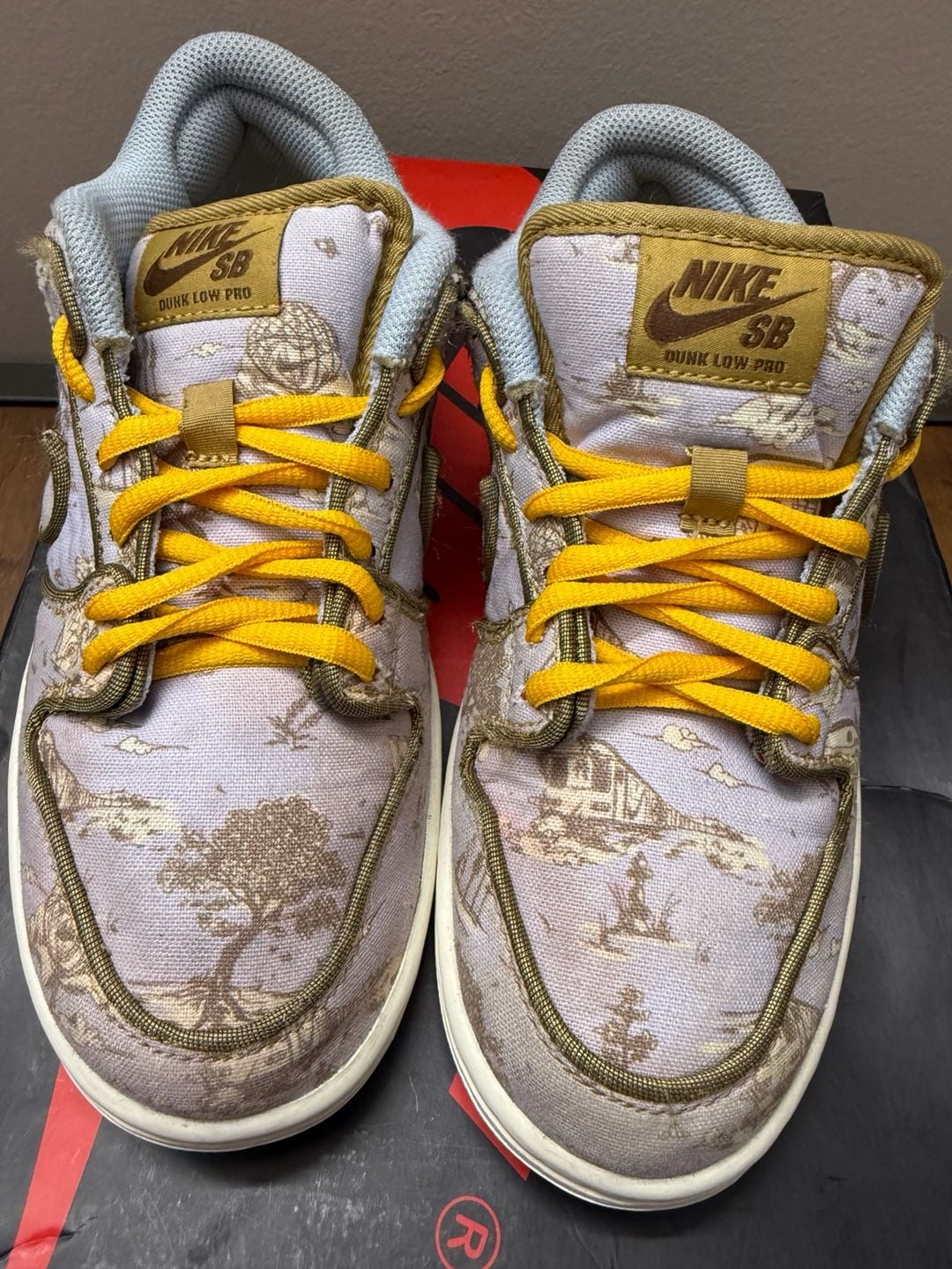 Nike SB Dunk Low Pro Pastoral Print Size 5Y Multicolor Sneakers 3