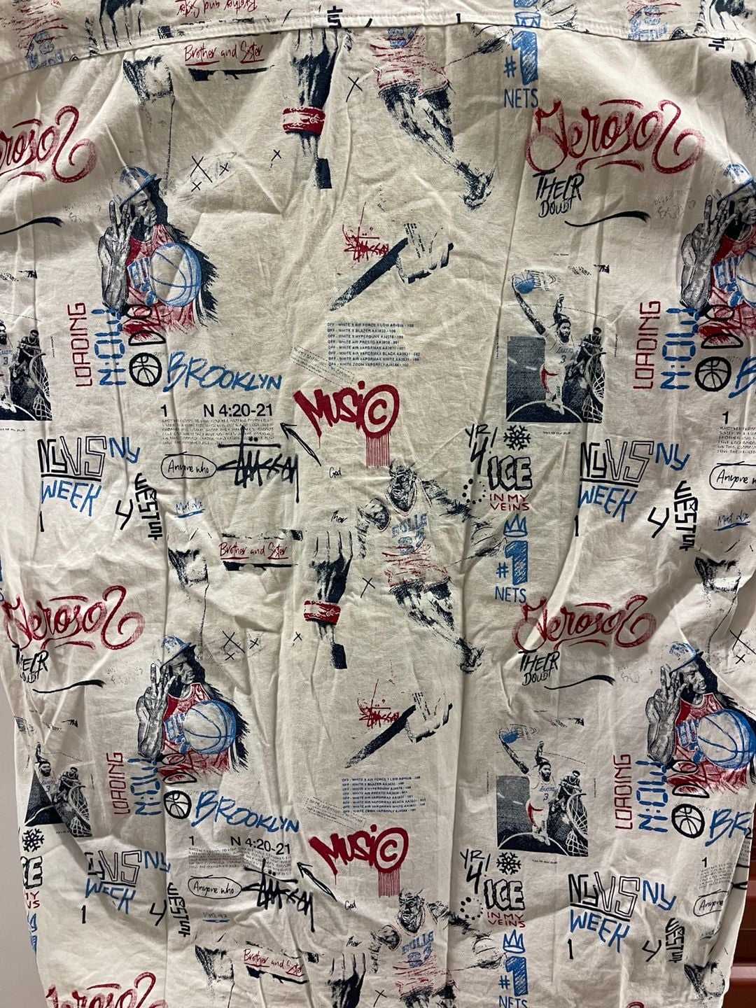 Vintage Stussy Stussy White Graphic Camp Collar Shirt XXL 7