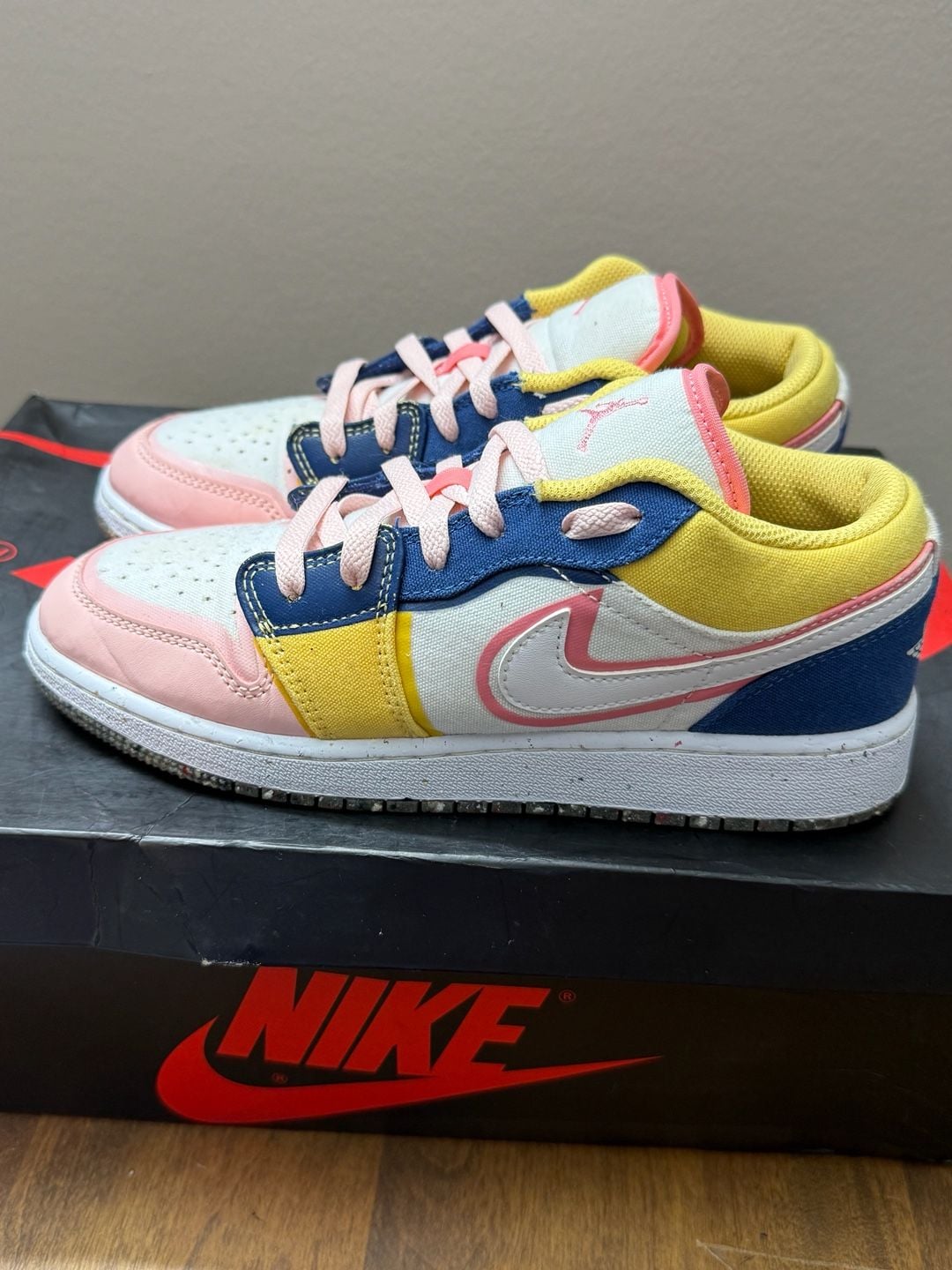 Air Jordan 1 Low SE GS Multi-Color Canvas 2