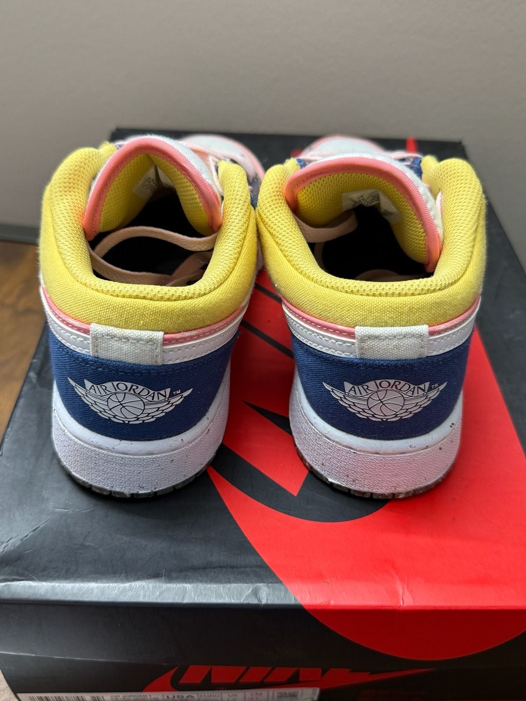 Air Jordan 1 Low SE GS Multi-Color Canvas 5