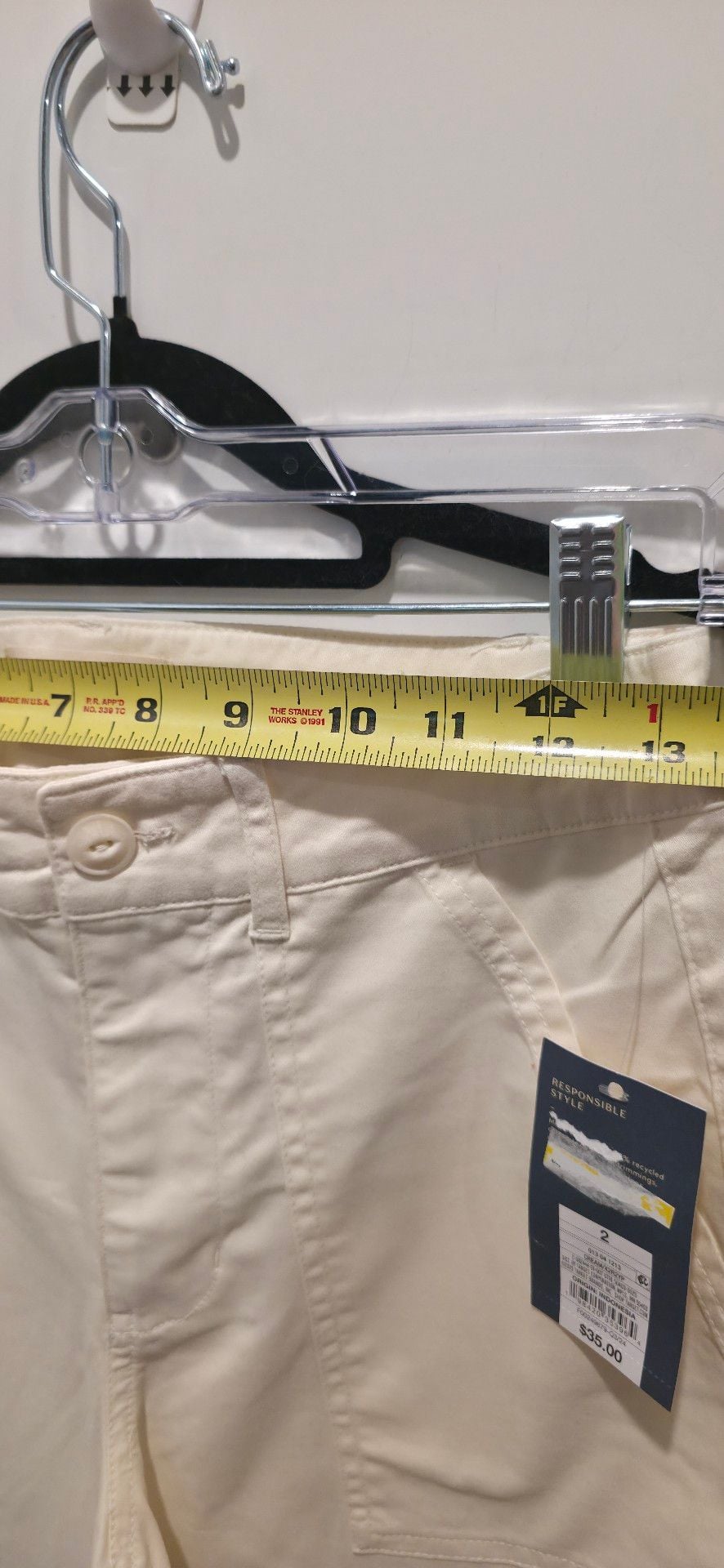 Universal Thread Off-White Cargo Pants Size 2 8