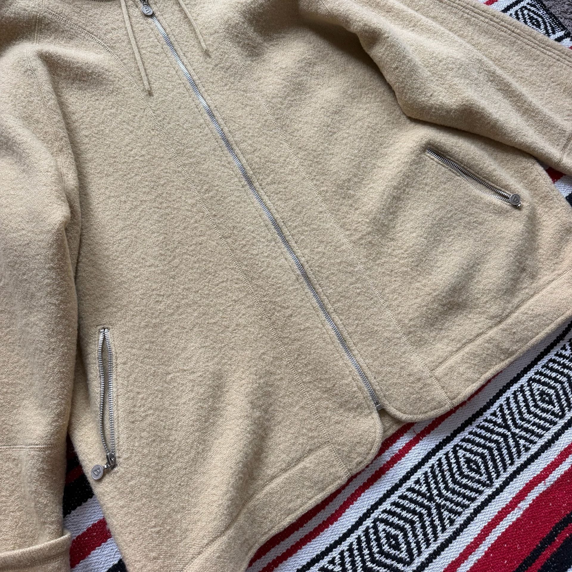 Vintage Designer Wool Zip Hoodie - BERNARDO Made in Italy Sz 3XL 8