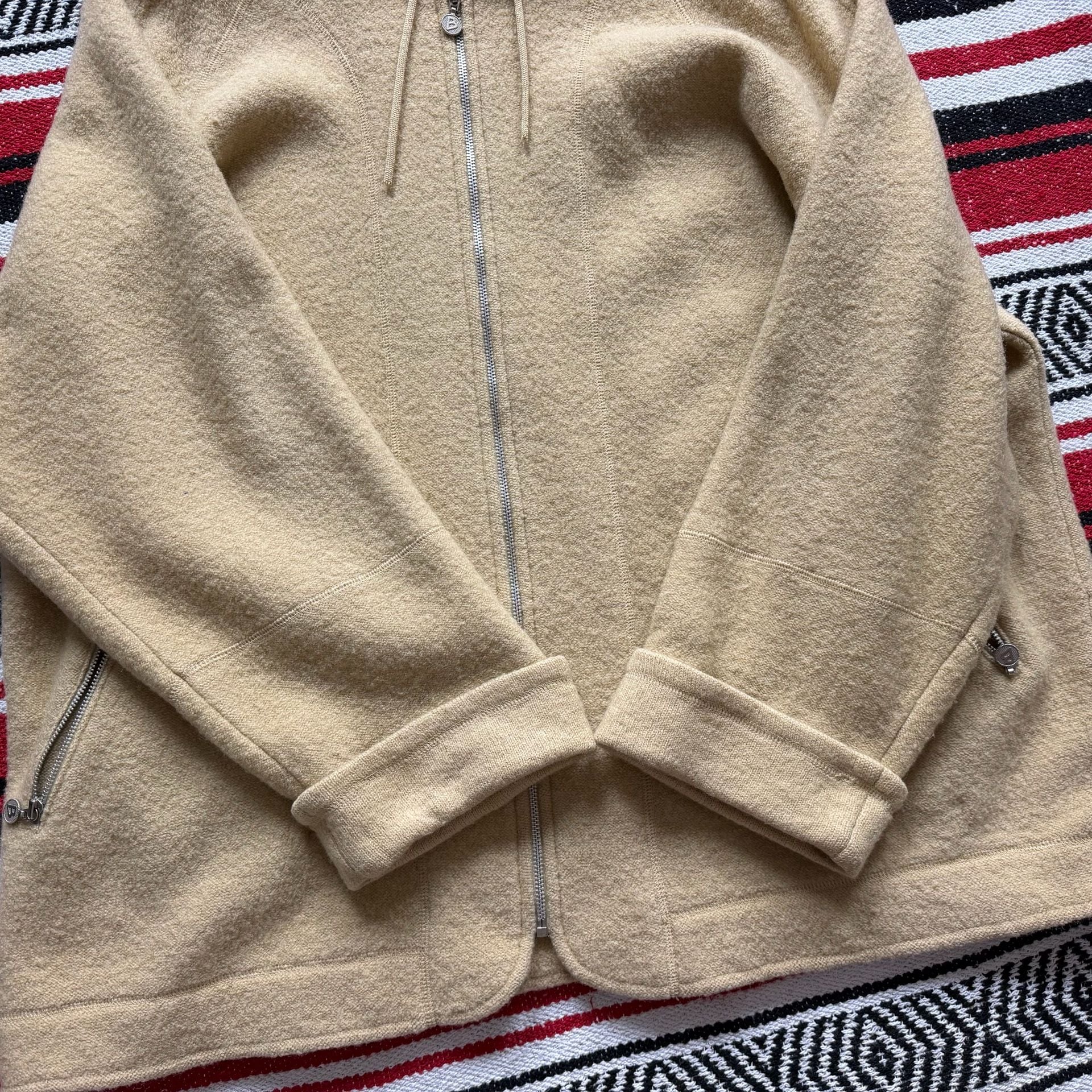 Vintage Designer Wool Zip Hoodie - BERNARDO Made in Italy Sz 3XL 9