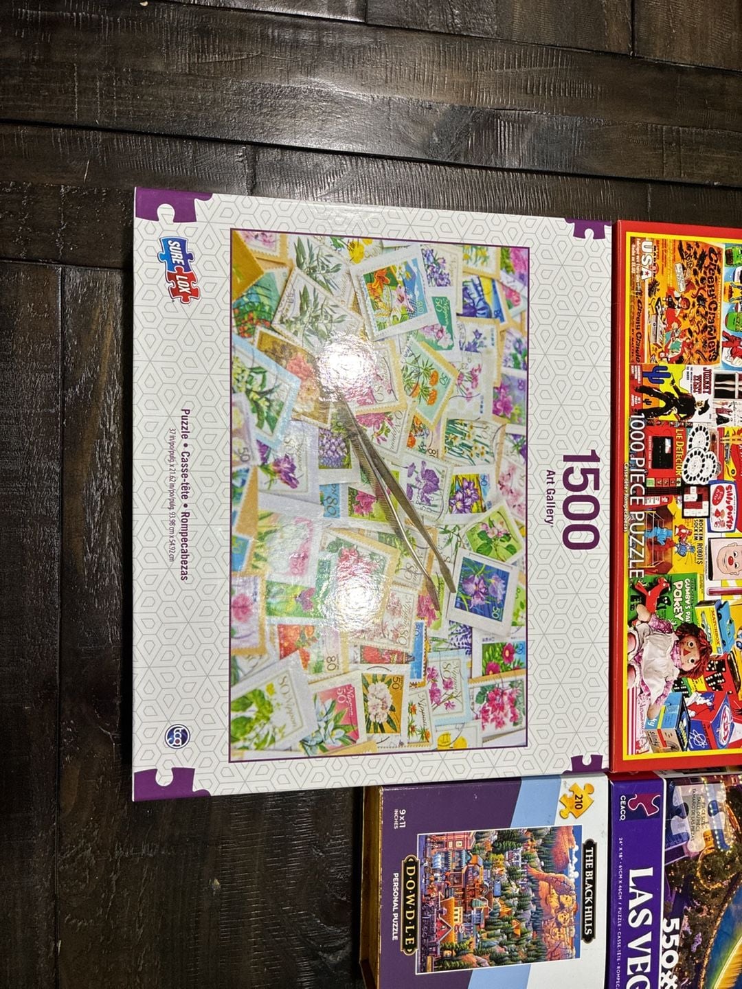 Set of 4 Complete Puzzles, 2 Brand New (Still Sealed), various brands 3