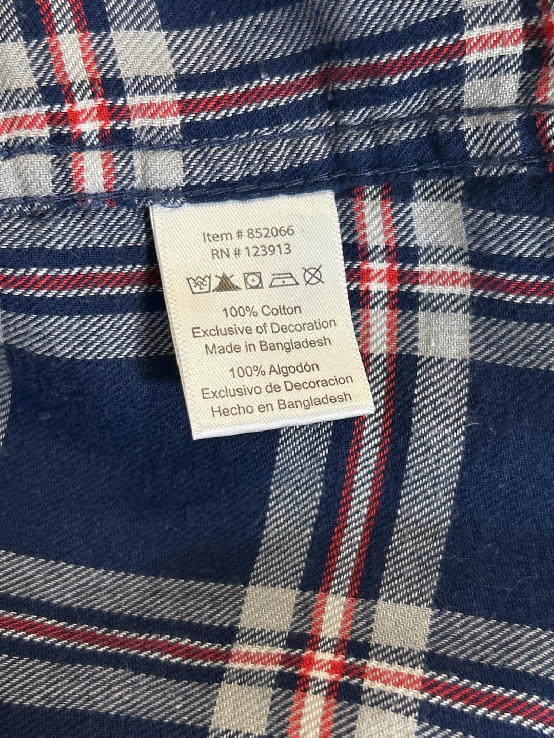Jachs Girlfriend Blue Plaid Flannel Long Sleeve Shirt pearl snaps Size XL (323) 5