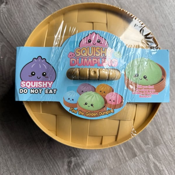  Squishy Dumpling Toy Slow Rising Stress Relief 6" x 4.5"
