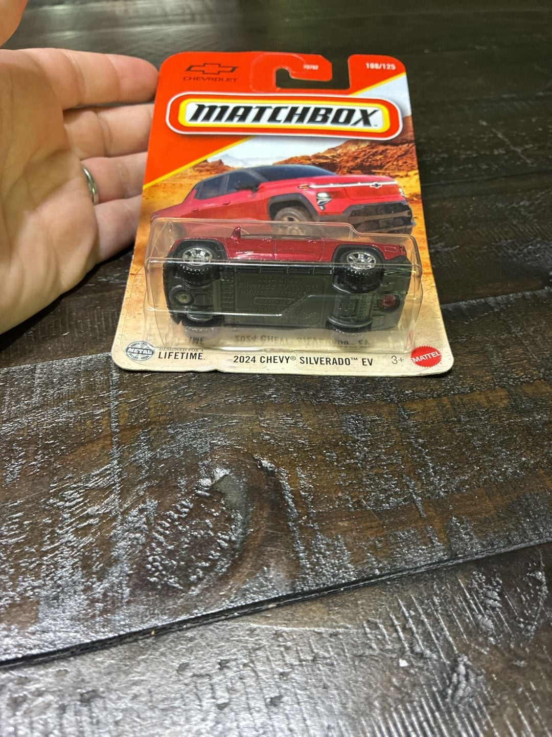 Matchbox 2024 Chevy Silverado EV Red Diecast Toy Truck 108/125 3
