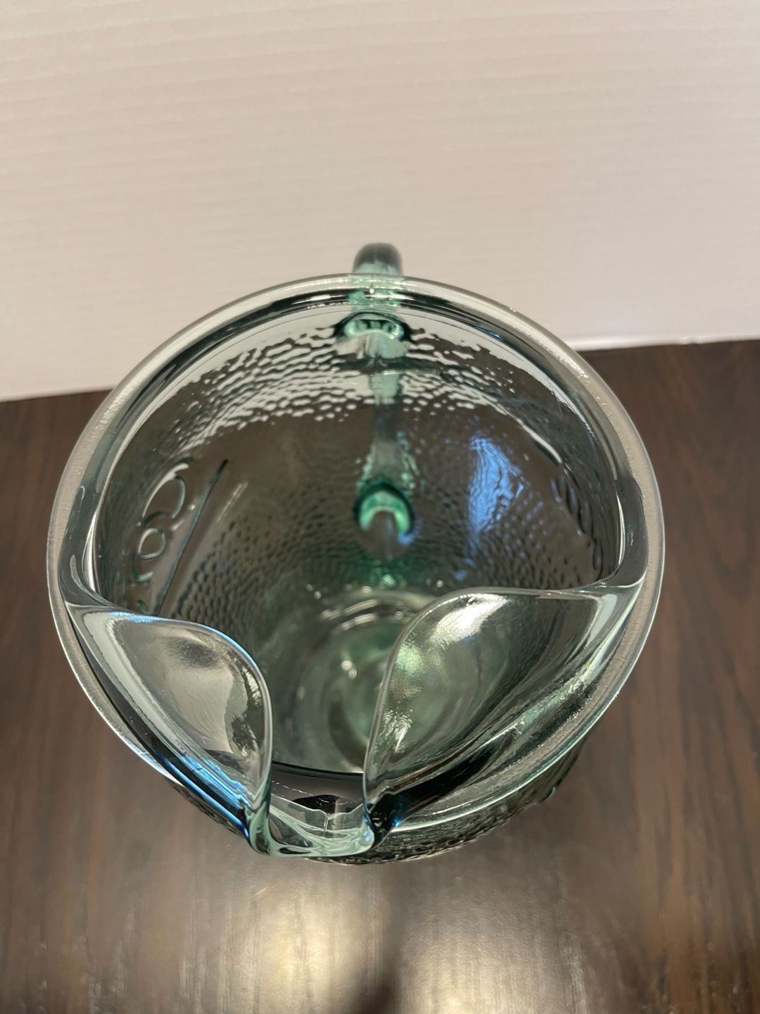 Coca-Cola Green Pebbled Glass Pitcher 64 Oz 5