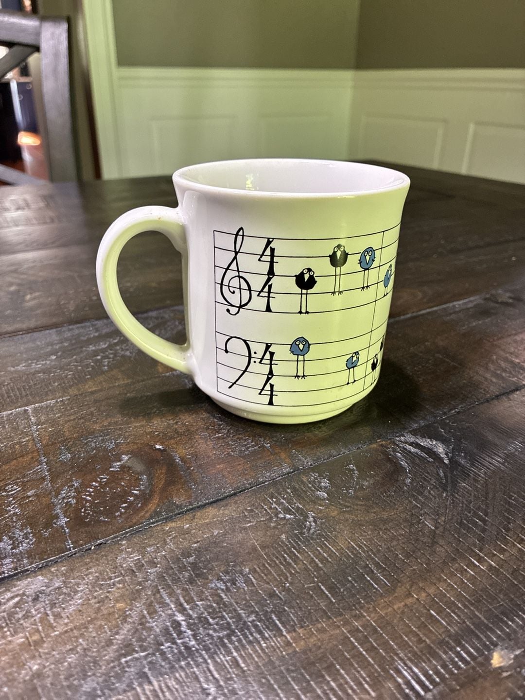 Sandra Boynton Music Notes Birds Coffee Mug Recycled Paper Products, 12 oz 3