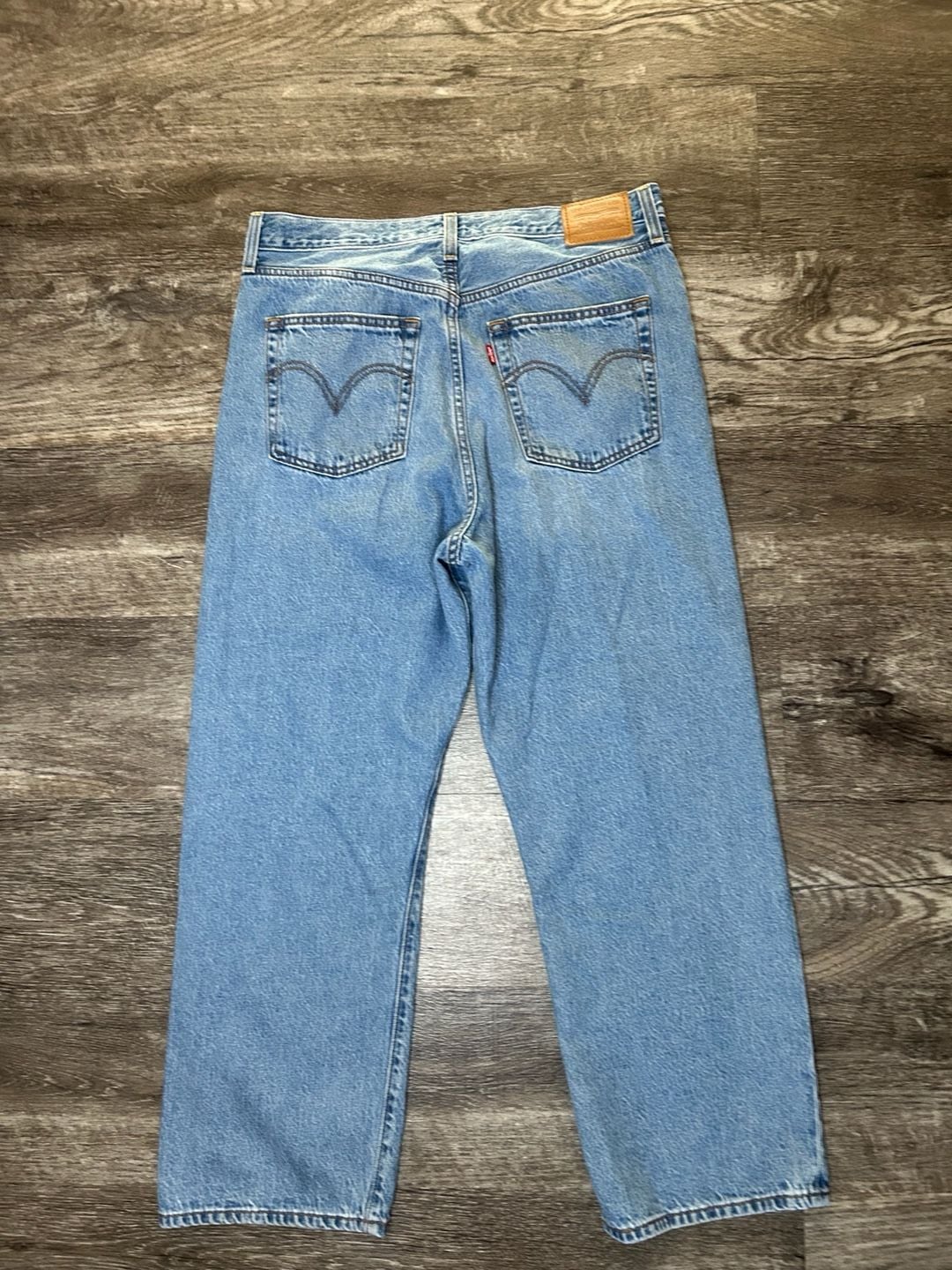 Levi's Ribcage Straight Ankle Size 32 Light Wash Denim Jeans 3