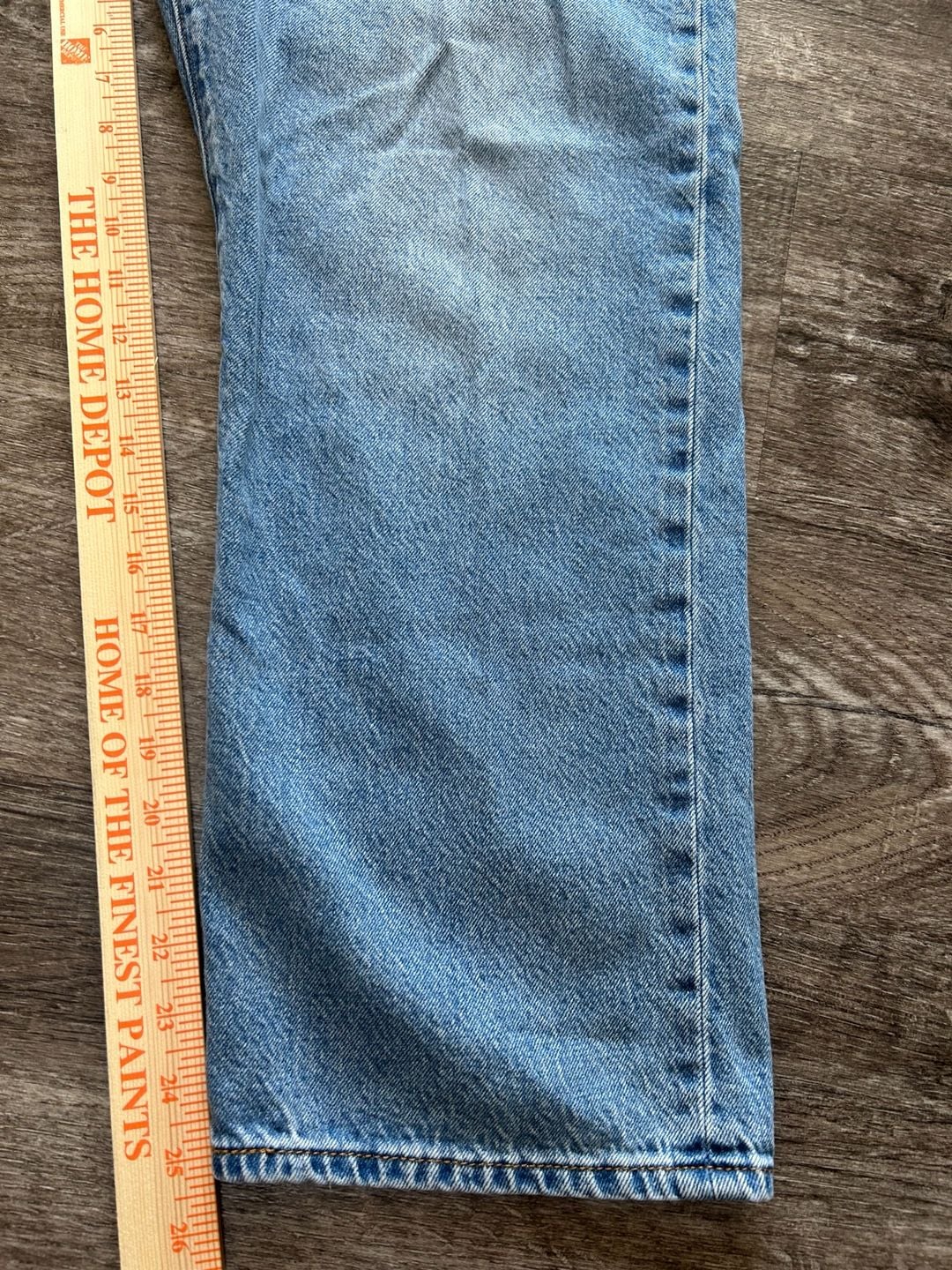 Levi's Ribcage Straight Ankle Size 32 Light Wash Denim Jeans 8