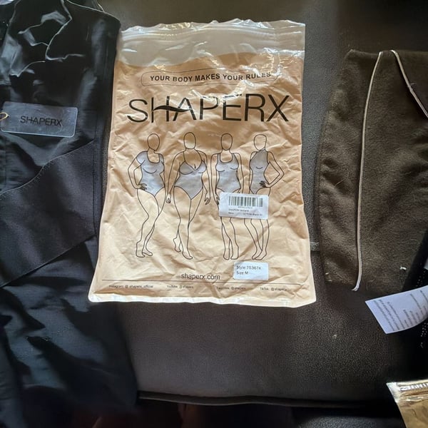 Shaperx Bodysuit Size M Black Tummy Control Shapewear