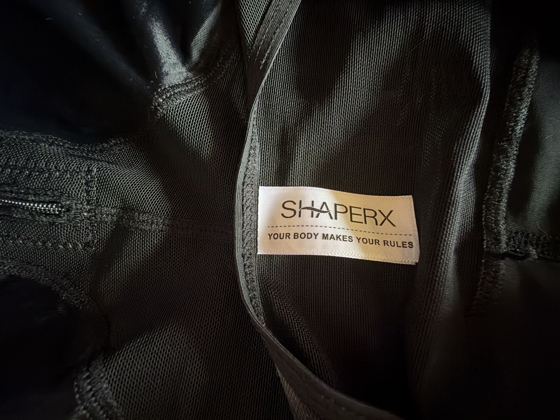 Shaperx Bodysuit Size M Black Tummy Control Shapewear 5