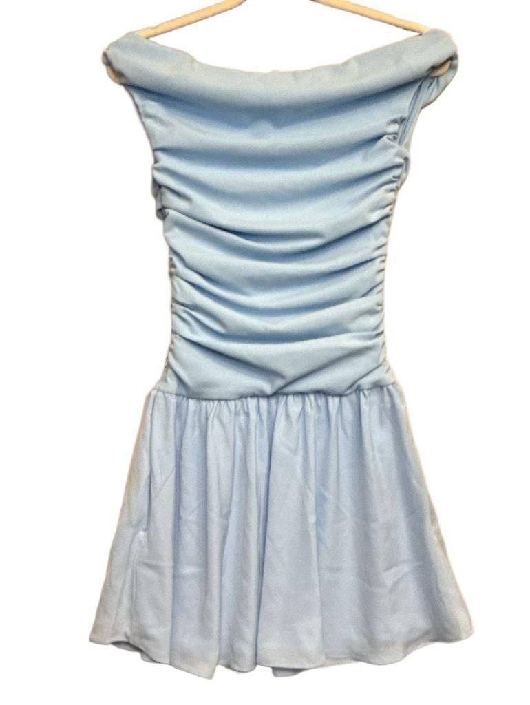 Y2K Abercrombie Off Shoulder Mini Dress with Pockets 3