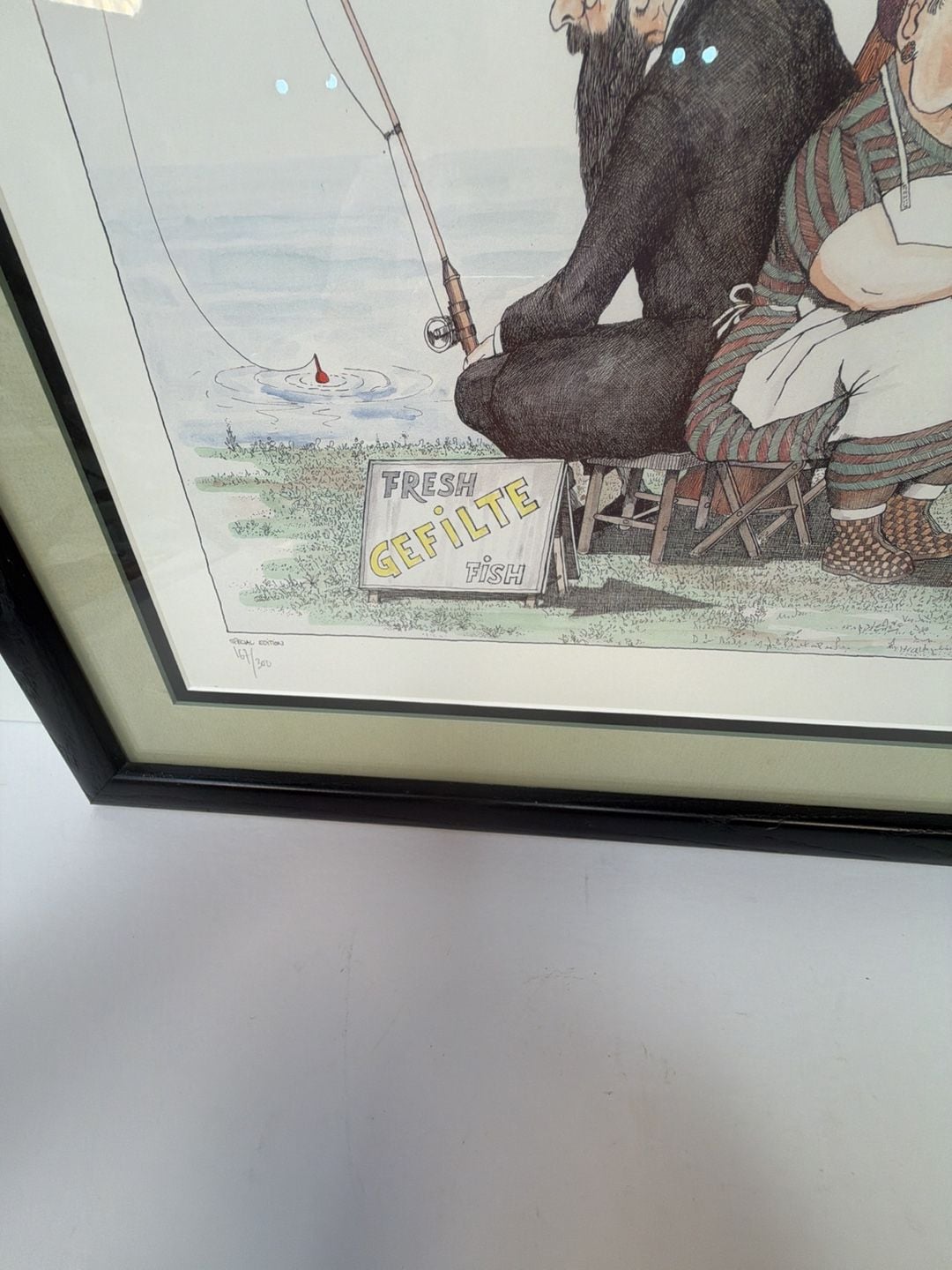 Martin Holt Fresh Gefilte Fish Limited Edition Print 167/300 Framed Art 7