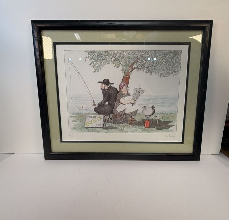 Martin Holt Fresh Gefilte Fish Limited Edition Print 167/300 Framed Art 1